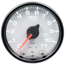 Load image into Gallery viewer, AutoMeter P33612 GAUGE, TACH, 2 1/16", 11K RPM, W/ SHIFT LIGHT &amp; PEAK MEM, WHT/BLK, SPEK-PRO