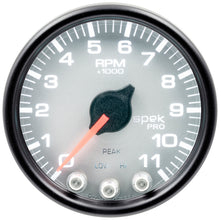 Load image into Gallery viewer, AutoMeter P33622 GAUGE, TACH, 2 1/16", 11K RPM, W/ SHIFT LIGHT &amp; PEAK MEM, SLVR/BLK, SPEK-PRO