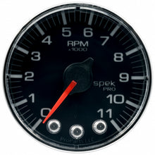 Load image into Gallery viewer, AutoMeter P336318 GAUGE, TACH, 2 1/16", 11K RPM, W/ SHIFT LIGHT &amp; PEAK MEM, BLK/CHRM, SPEK-PRO