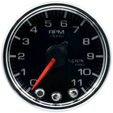 Load image into Gallery viewer, AutoMeter P33631 GAUGE, TACH, 2 1/16", 11K RPM, W/ SHIFT LIGHT &amp; PEAK MEM, BLK/CHRM, SPEK-PRO