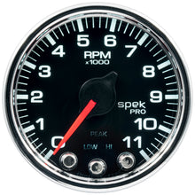 Load image into Gallery viewer, AutoMeter P33631 GAUGE, TACH, 2 1/16", 11K RPM, W/ SHIFT LIGHT &amp; PEAK MEM, BLK/CHRM, SPEK-PRO