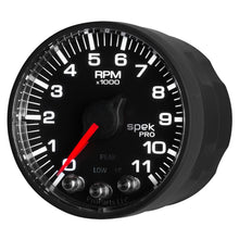 Load image into Gallery viewer, AutoMeter P336328 GAUGE, TACH, 2 1/16", 11K RPM, W/ SHIFT LIGHT &amp; PEAK MEM, BLK/BLK, SPEK-PRO