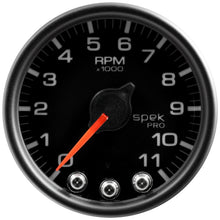 Load image into Gallery viewer, AutoMeter P33632 GAUGE, TACH, 2 1/16", 11K RPM, W/ SHIFT LIGHT &amp; PEAK MEM, BLK/BLK, SPEK-PRO