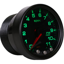 Load image into Gallery viewer, AutoMeter P33652 GAUGE, TACH, 2 1/16", 11K RPM, W/ SHIFT LIGHT &amp; PEAK MEM, BLK/SMKE/BLK, SPEK-PRO
