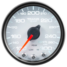 Load image into Gallery viewer, AutoMeter P34212 GAUGE, TRANS TEMP, 2 1/16", 300?F, STEPPER MOTOR W/PEAK &amp; WRN, WHT/BLK, SPEK-PRO