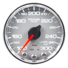 Load image into Gallery viewer, AutoMeter P34221 GAUGE, TRANS TEMP, 2 1/16", 300?F, STEPPER MOTOR W/PK &amp; WRN, SLVR/CHRM, SPEK-PRO