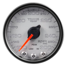 Load image into Gallery viewer, AutoMeter P34222 GAUGE, TRANS TEMP, 2 1/16", 300?F, STEPPER MOTOR W/PK &amp; WRN, SLVR/BLK, SPEK-PRO