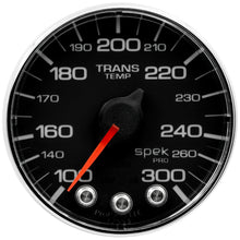 Load image into Gallery viewer, AutoMeter P342318 GAUGE, TRANS TEMP, 2 1/16", 300?F, STEPPER MOTOR W/PK &amp; WRN, BLK/CHRM, SPEK-PRO