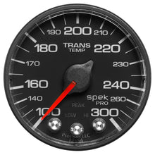 Load image into Gallery viewer, AutoMeter P342328 GAUGE, TRANS TEMP, 2 1/16", 300?F, STEPPER MOTOR W/PEAK &amp; WRN, BLK/BLK, SPEK-PRO