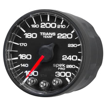 Load image into Gallery viewer, AutoMeter P342328 GAUGE, TRANS TEMP, 2 1/16", 300?F, STEPPER MOTOR W/PEAK &amp; WRN, BLK/BLK, SPEK-PRO