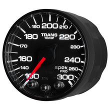 Load image into Gallery viewer, AutoMeter P342328 GAUGE, TRANS TEMP, 2 1/16", 300?F, STEPPER MOTOR W/PEAK &amp; WRN, BLK/BLK, SPEK-PRO