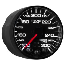 Load image into Gallery viewer, AutoMeter P342328 GAUGE, TRANS TEMP, 2 1/16", 300?F, STEPPER MOTOR W/PEAK &amp; WRN, BLK/BLK, SPEK-PRO