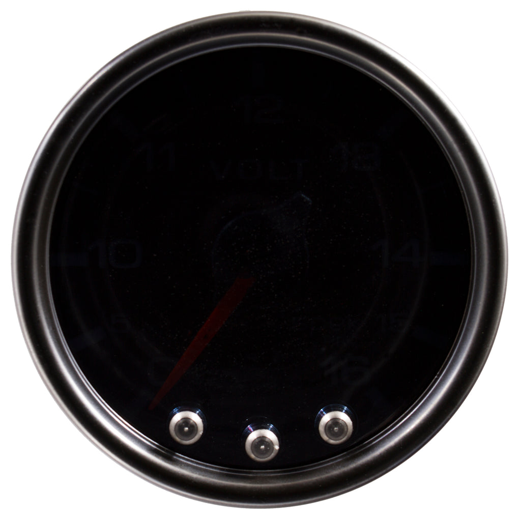 AutoMeter P34452 GAUGE, VOLTMETER, 2 1/16", 16V, STEPPER MOTOR W/PEAK & WARN, BLK/SMOKE/BLK, SPEK