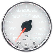 Load image into Gallery viewer, AutoMeter P34611 GAUGE, WATER TEMP, 2 1/16", 300?F, STEPPER MOTOR W/PEAK &amp; WARN, WHT/CHRM, SPEK