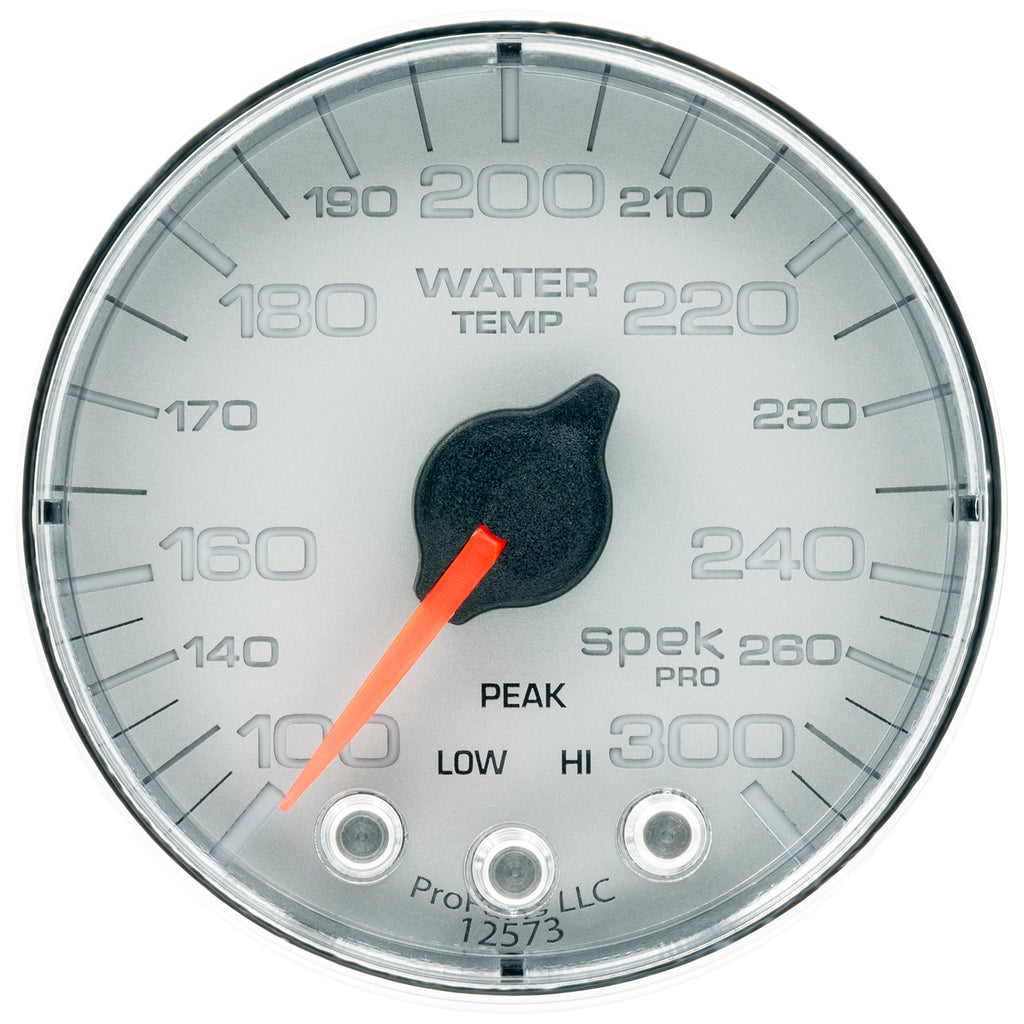 AutoMeter P346218 GAUGE, WATER TEMP, 2 1/16", 300?F, STEPPER MOTOR W/PEAK & WARN, SLVR/CHRM, SPEK