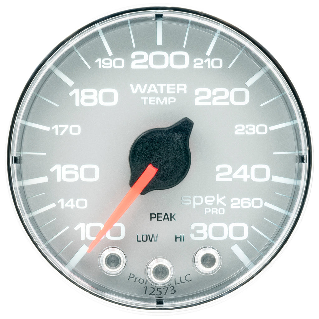 AutoMeter P346218 GAUGE, WATER TEMP, 2 1/16", 300?F, STEPPER MOTOR W/PEAK & WARN, SLVR/CHRM, SPEK