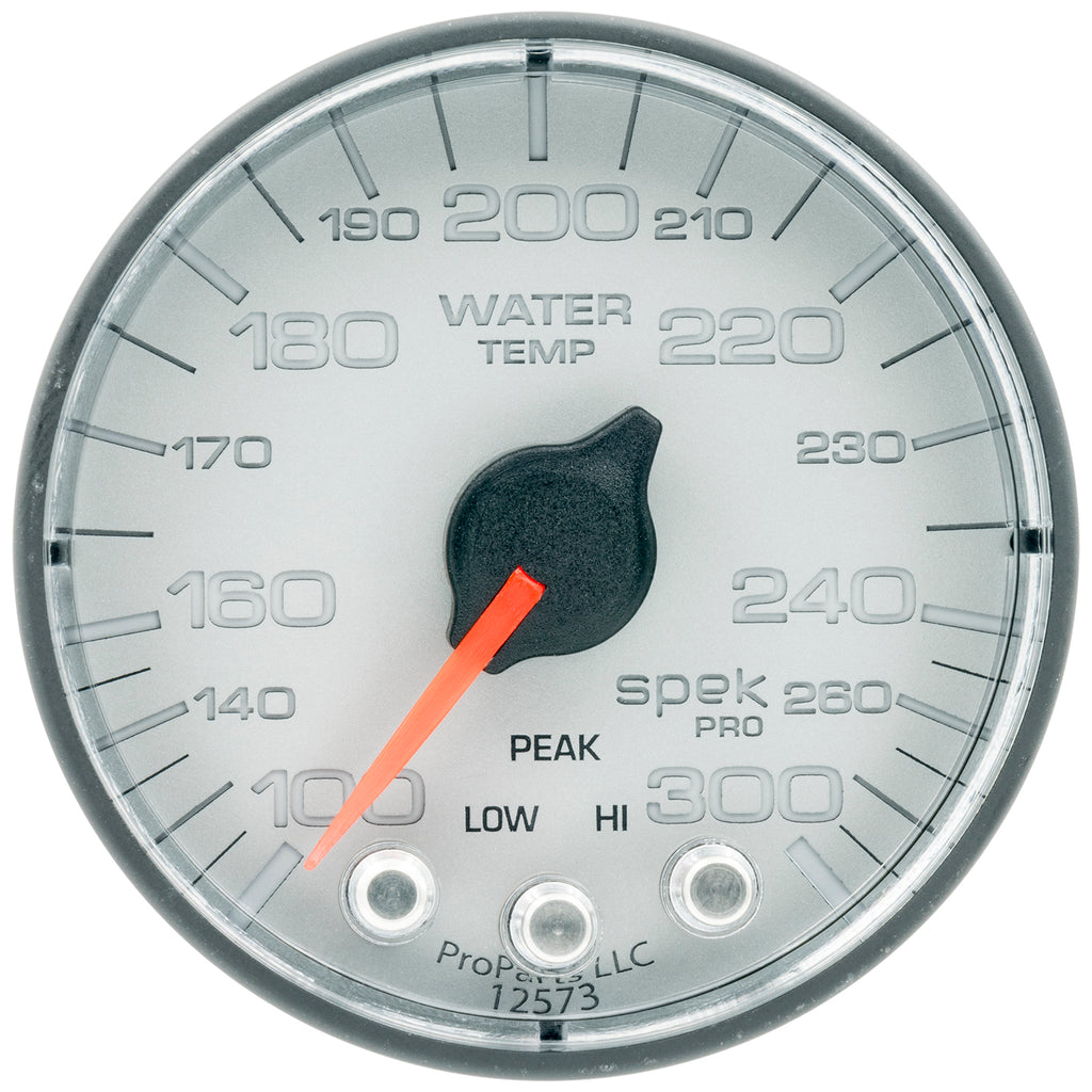 AutoMeter P346228 GAUGE, WATER TEMP, 2 1/16", 300?F, STEPPER MOTOR W/PEAK & WARN, SLVR/BLK, SPEK