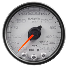 Load image into Gallery viewer, AutoMeter P34622 GAUGE, WATER TEMP, 2 1/16", 300?F, STEPPER MOTOR W/PEAK &amp; WARN, SLVR/BLK, SPEK