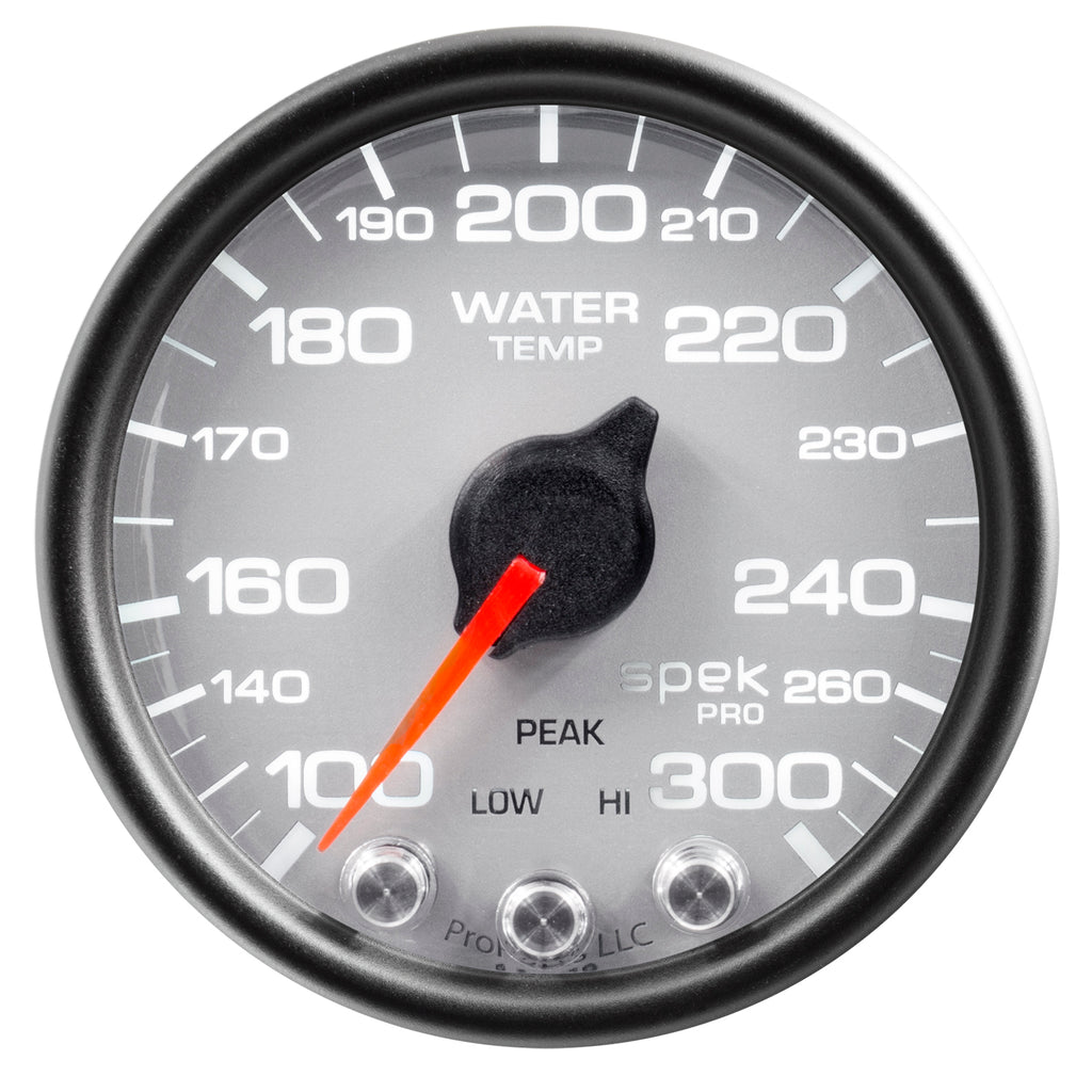 AutoMeter P34622 GAUGE, WATER TEMP, 2 1/16", 300?F, STEPPER MOTOR W/PEAK & WARN, SLVR/BLK, SPEK