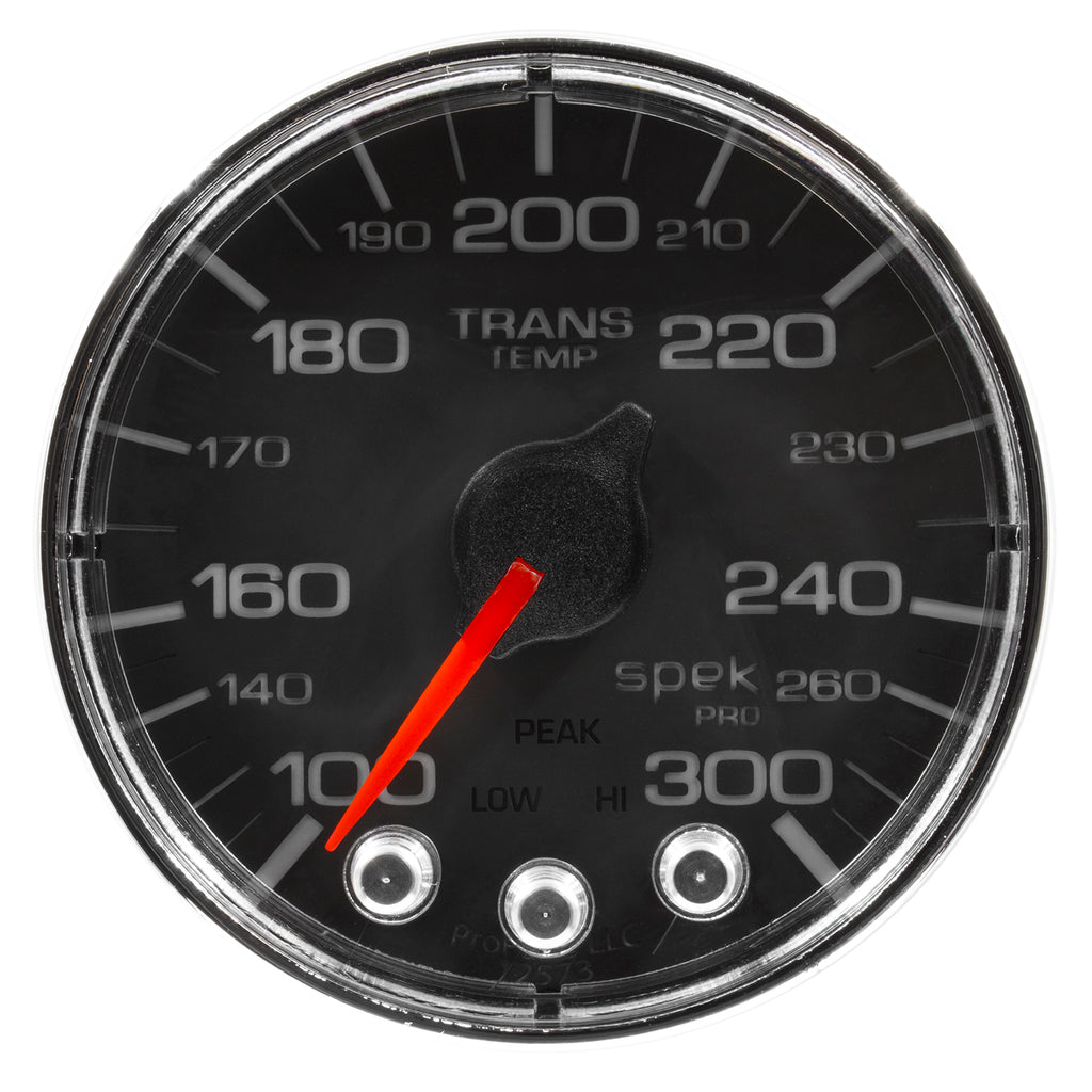 AutoMeter P346318 GAUGE, WATER TEMP, 2 1/16", 300?F, STEPPER MOTOR W/PEAK & WARN, BLK/CHRM, SPEK