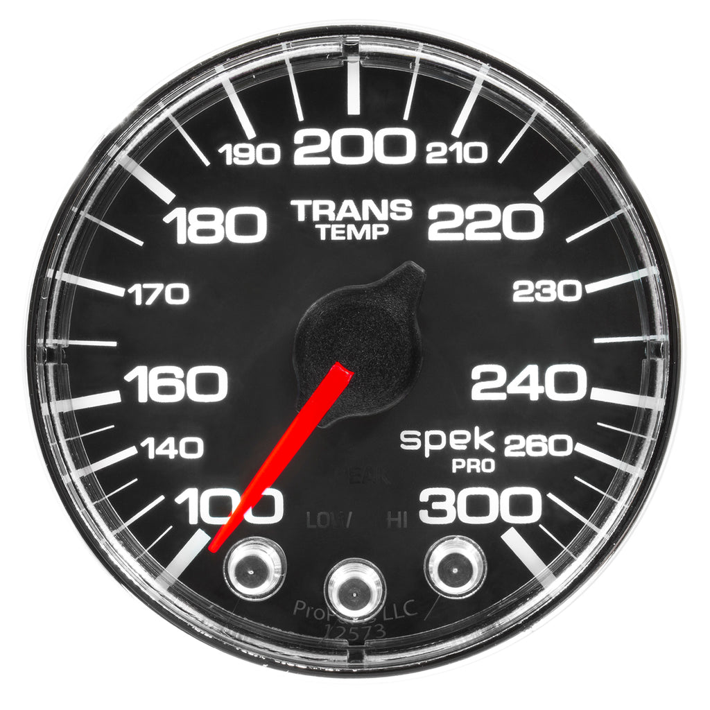 AutoMeter P346318 GAUGE, WATER TEMP, 2 1/16", 300?F, STEPPER MOTOR W/PEAK & WARN, BLK/CHRM, SPEK