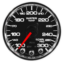 Load image into Gallery viewer, AutoMeter P34631 GAUGE, WATER TEMP, 2 1/16", 300?F, STEPPER MOTOR W/PEAK &amp; WARN, BLK/CHRM, SPEK