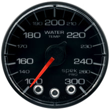 Load image into Gallery viewer, AutoMeter P346328 GAUGE, WATER TEMP, 2 1/16", 300?F, STEPPER MOTOR W/PEAK &amp; WARN, BLK/BLK, SPEK