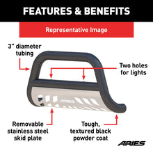 Load image into Gallery viewer, ARIES P35-9004 Pro Series 3in. Black Steel Bull Bar; Select Nissan NV; Titan XD - Truck Part Superstore