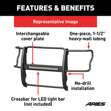 Load image into Gallery viewer, ARIES P5058 Pro Series Black Steel Grille Guard, Select Dodge, Ram 1500 for Select Ram 1500