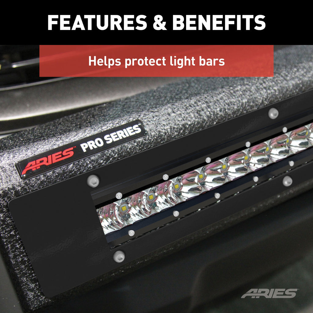 ARIES PC10OB Pro Series 30-Inch Black Steel Light Bar Cover Plate