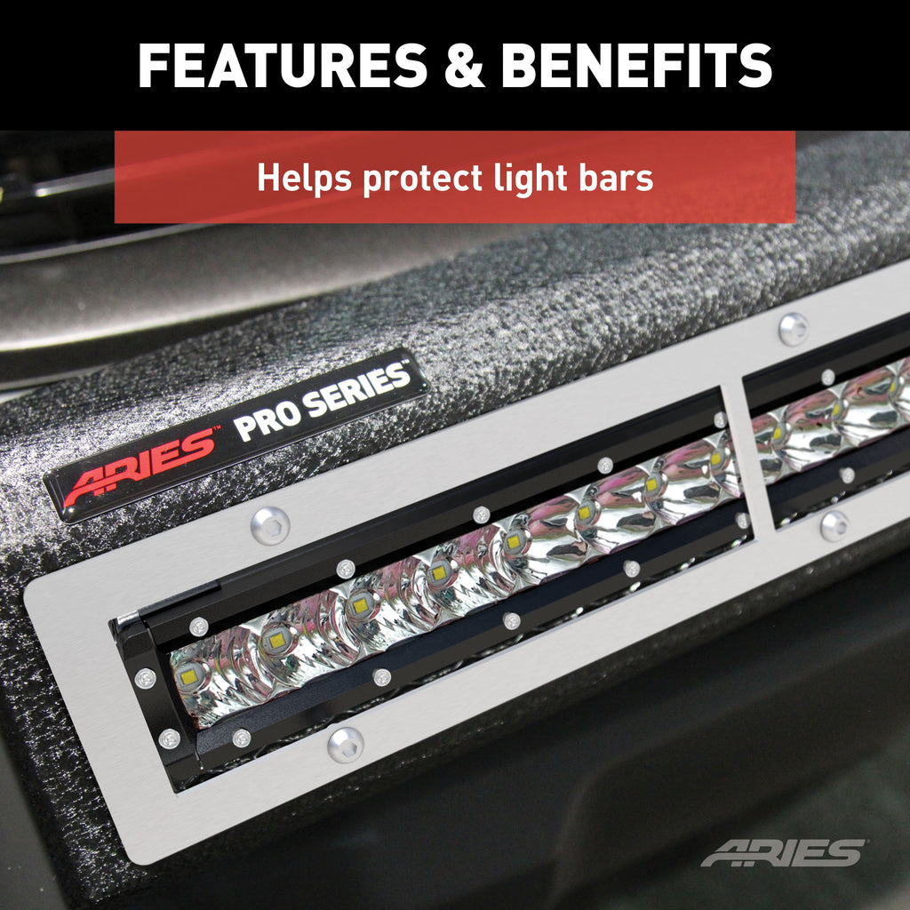 ARIES PC10OS Pro Series 30-Inch Brushed Stainless Light Bar Cover Plate