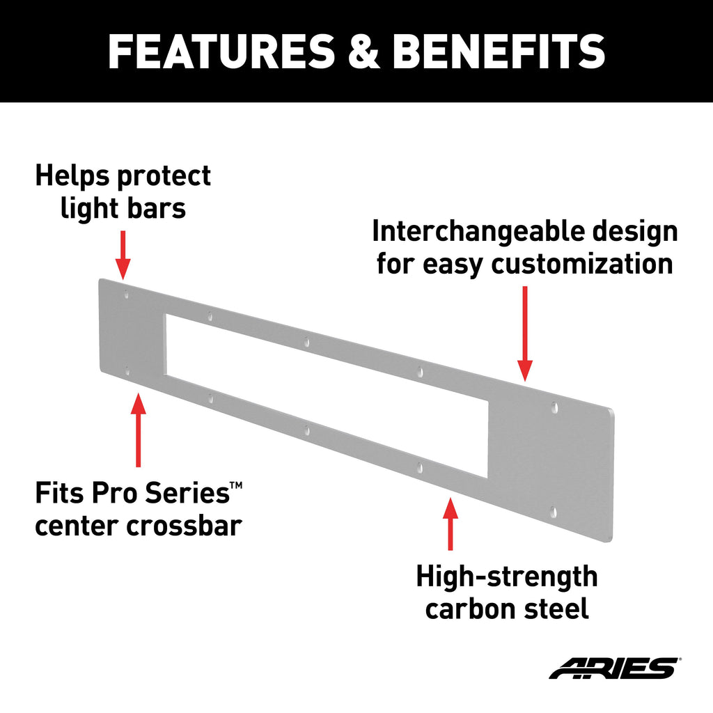ARIES PC20OS Pro Series 30-Inch Brushed Stainless Light Bar Cover Plate