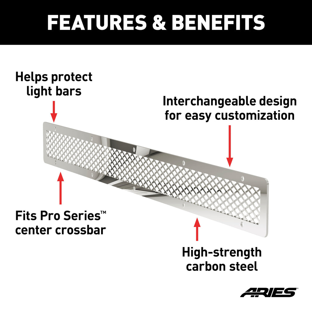 ARIES PC30MS Pro Series 30-Inch Polished Stainless Light Bar Cover Plate