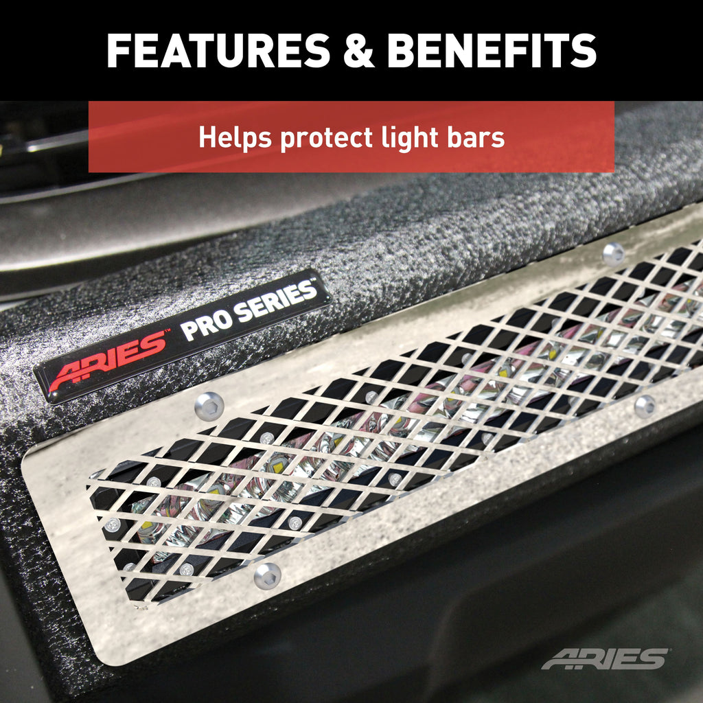 ARIES PC30MS Pro Series 30-Inch Polished Stainless Light Bar Cover Plate
