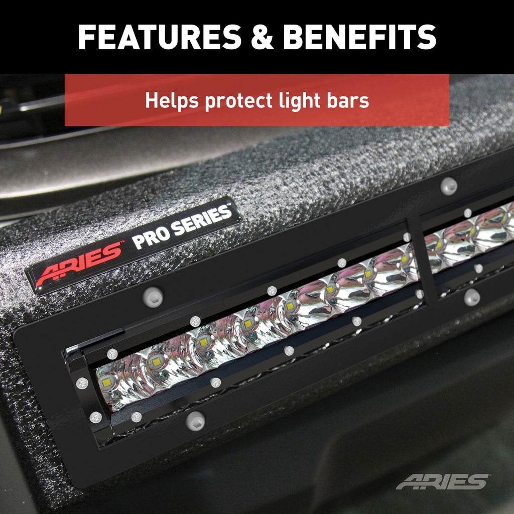 ARIES PC30OB Pro Series 30-Inch Black Steel Light Bar Cover Plate