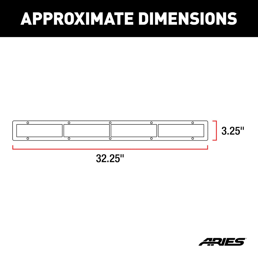 ARIES PC30OS Pro Series 30-Inch Brushed Stainless Light Bar Cover Plate
