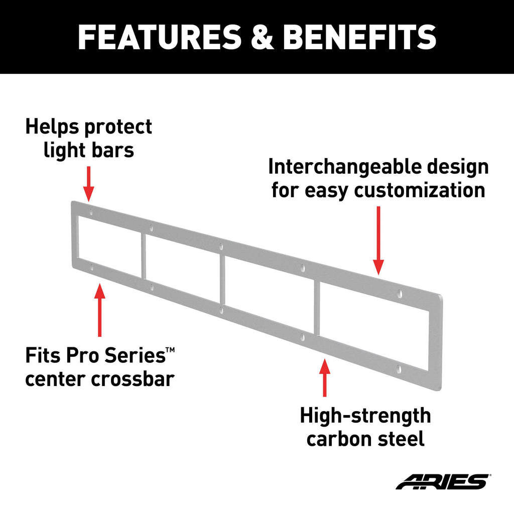 ARIES PC30OS Pro Series 30-Inch Brushed Stainless Light Bar Cover Plate