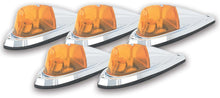 Load image into Gallery viewer, PACER PERFORMANCE 20-105 Hi-Five Cab Roof Lights Amber Deluxe Chrome