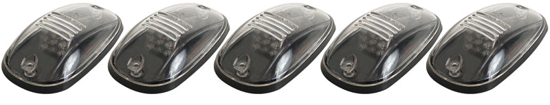 PACER PERFORMANCE 20-247C Hi-Five Cab Roof Lights LED Clear 5 Light Kit