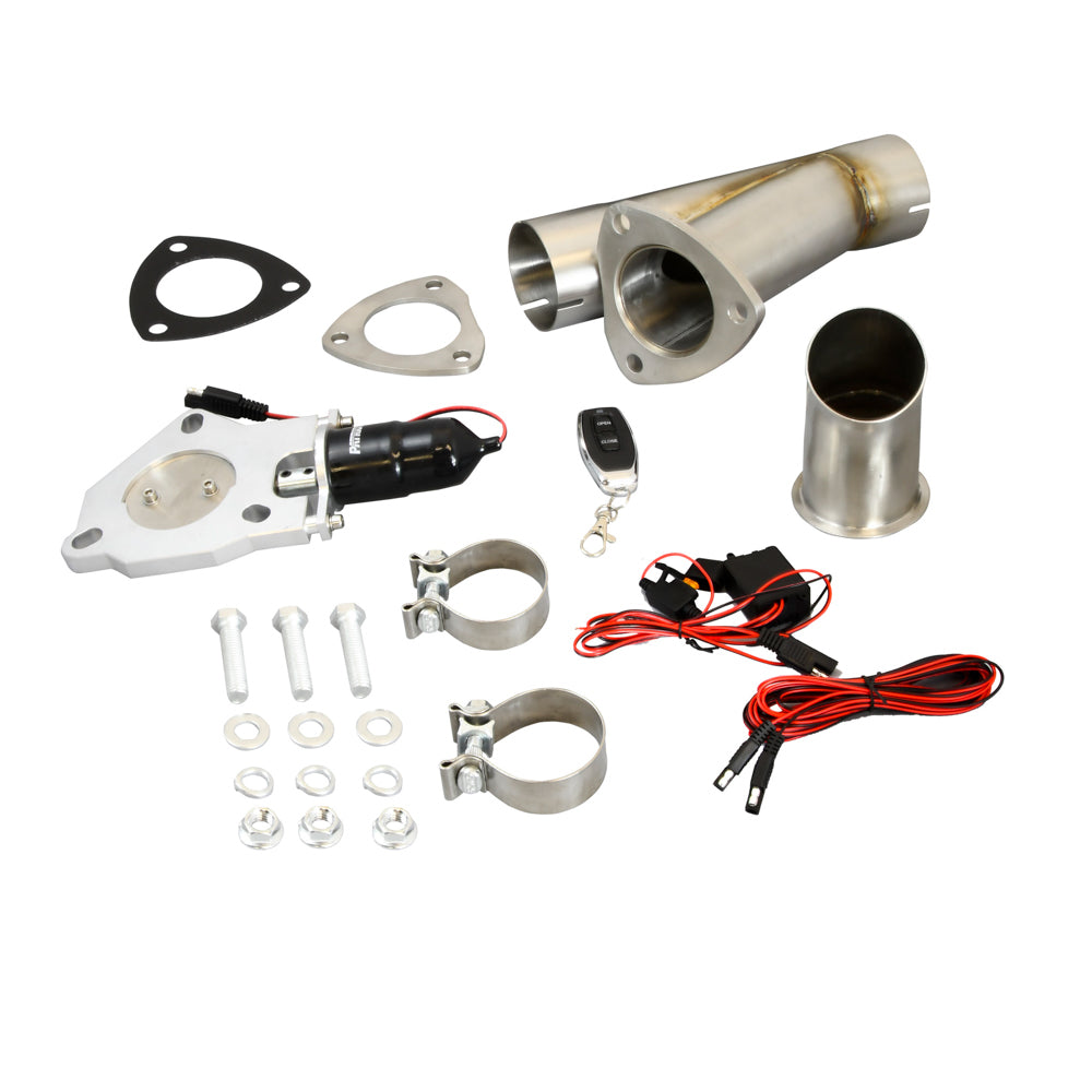PATRIOT EXHAUST PEC250K-1 2.5 Electric Cutout Single System w/Remote