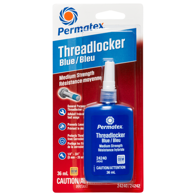 Permatex 24242 Blue Medium Strength 242 Threadlocker - 36mL