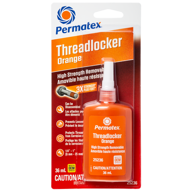 Permatex 25236 Orange High Strength Removable Threadlocker - 36mL