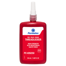 Load image into Gallery viewer, Permatex 26250 Red High Strength 262 Threadlocker - 50mL
