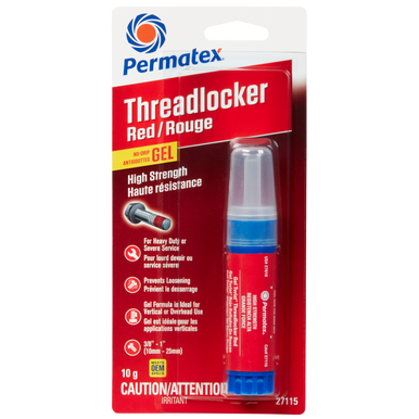 Permatex 27115 Red GEL High Strength 271 Threadlocker - 10g