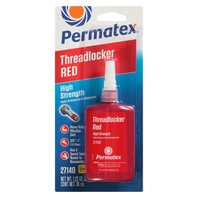 Permatex 27140 Red High Strength 271 Threadlocker - 36mL