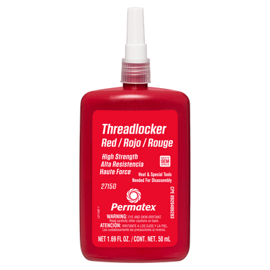 Permatex 27150 Red High Strength 271 Threadlocker - 50mL