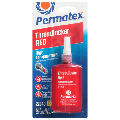 Permatex 27240 Red High Temperature 272 Threadlocker - 36mL