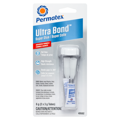 Permatex 49502 Ultra Bond 495 Super Glue - 6g