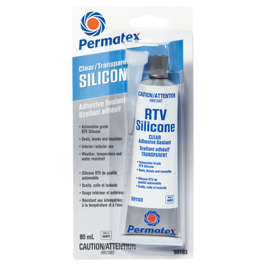 Permatex 59103 Clear RTV Silicone Sealant 66BR - 80mL