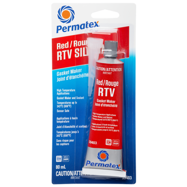 Permatex 59403 Red High Temperature RTV Gasket Maker 26BR - 80mL
